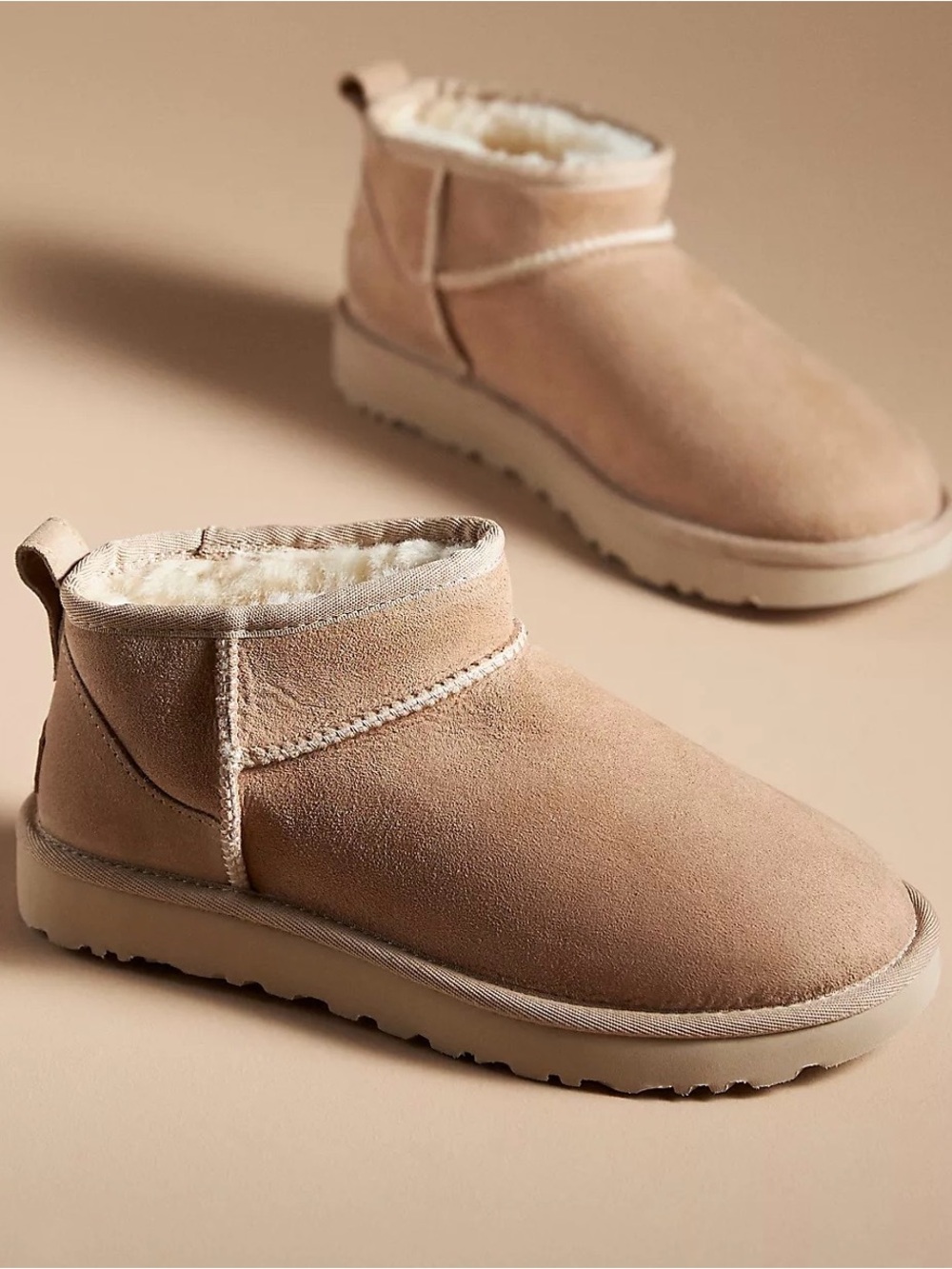 UGG Classic Ultra Mini Boots, Sand, NEW IN BOX